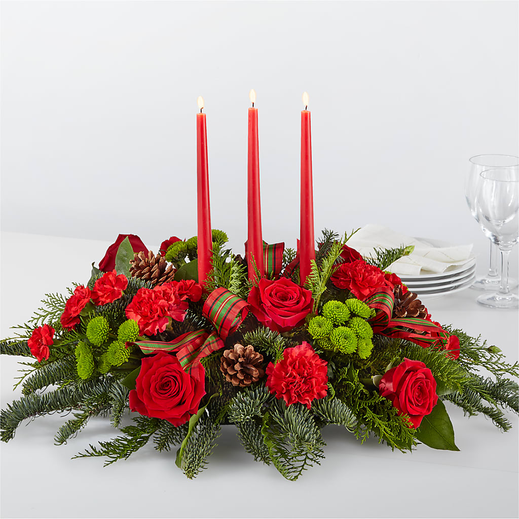 By the Candlelight Centerpiece – Flowers From The Heart Auburn, Auburn MI