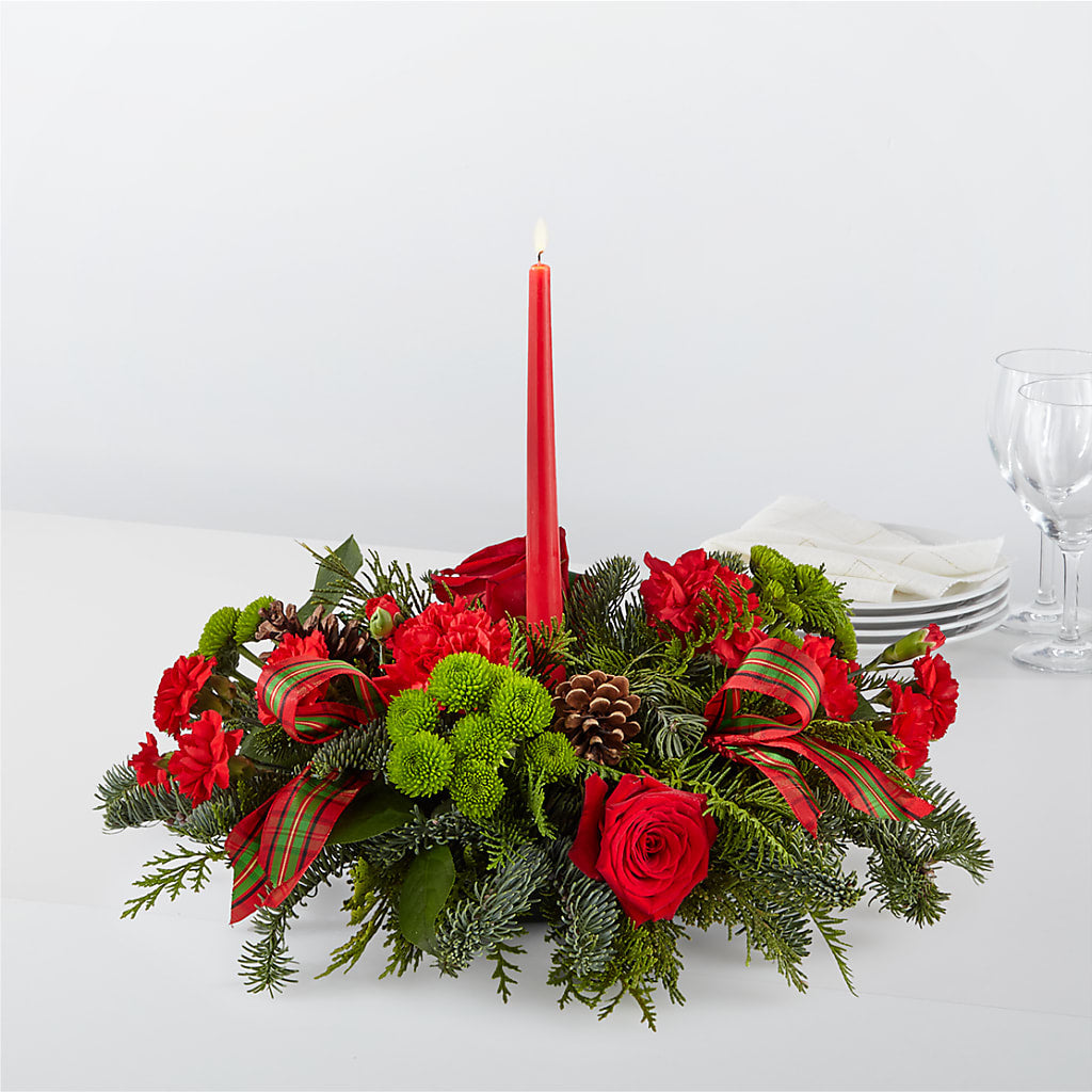 By the Candlelight Centerpiece – Flowers From The Heart Auburn, Auburn MI