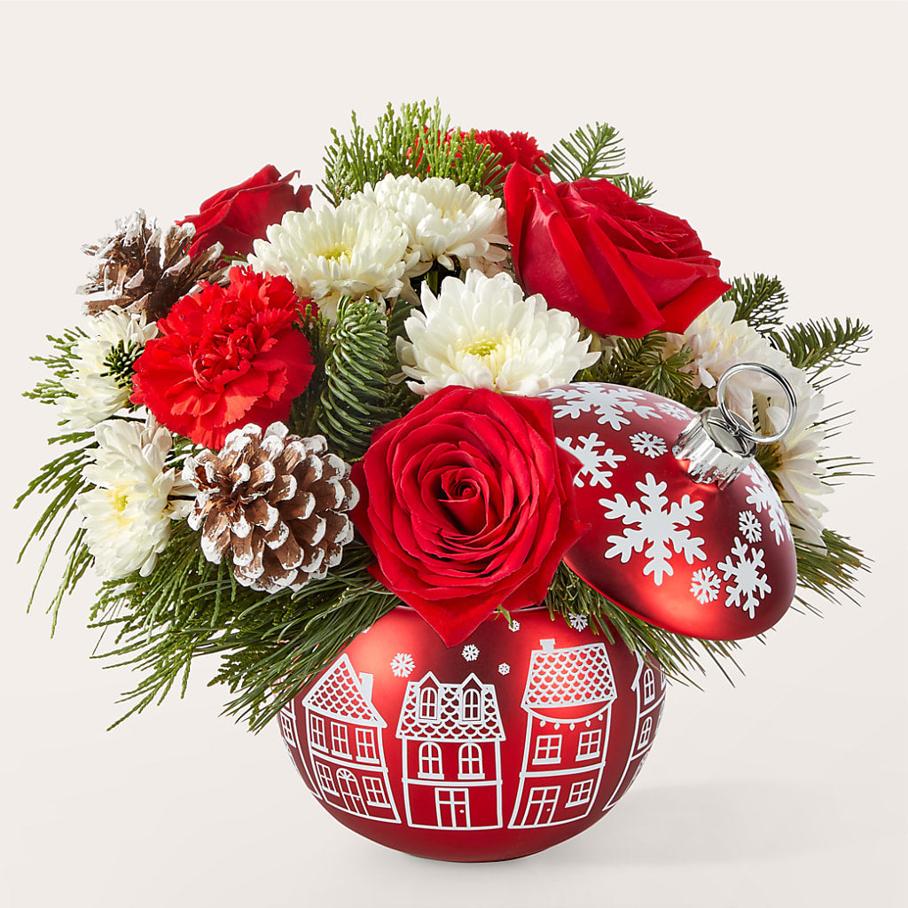 Christmas Village Ornament – Flowers From The Heart Auburn, Auburn MI