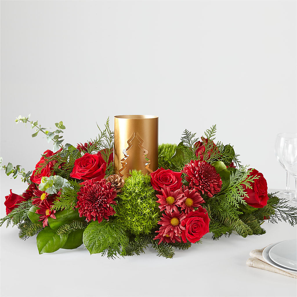 Toast the Season Centerpiece – Flowers From The Heart Auburn, Auburn MI