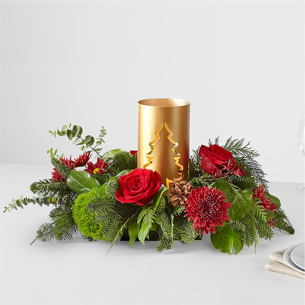 Toast the Season Centerpiece – Flowers From The Heart Auburn, Auburn MI