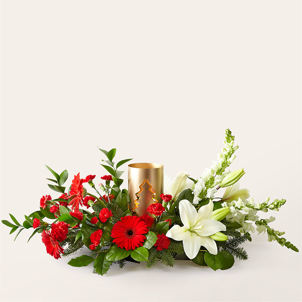 Mingle & Jingle Centerpiece – Flowers From The Heart Auburn, Auburn MI
