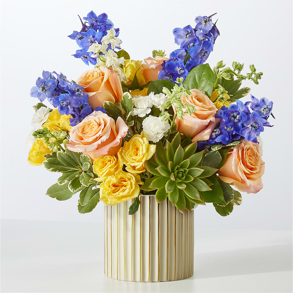 Cobalt Reverie Bouquet – Flowers From The Heart Auburn, Auburn MI