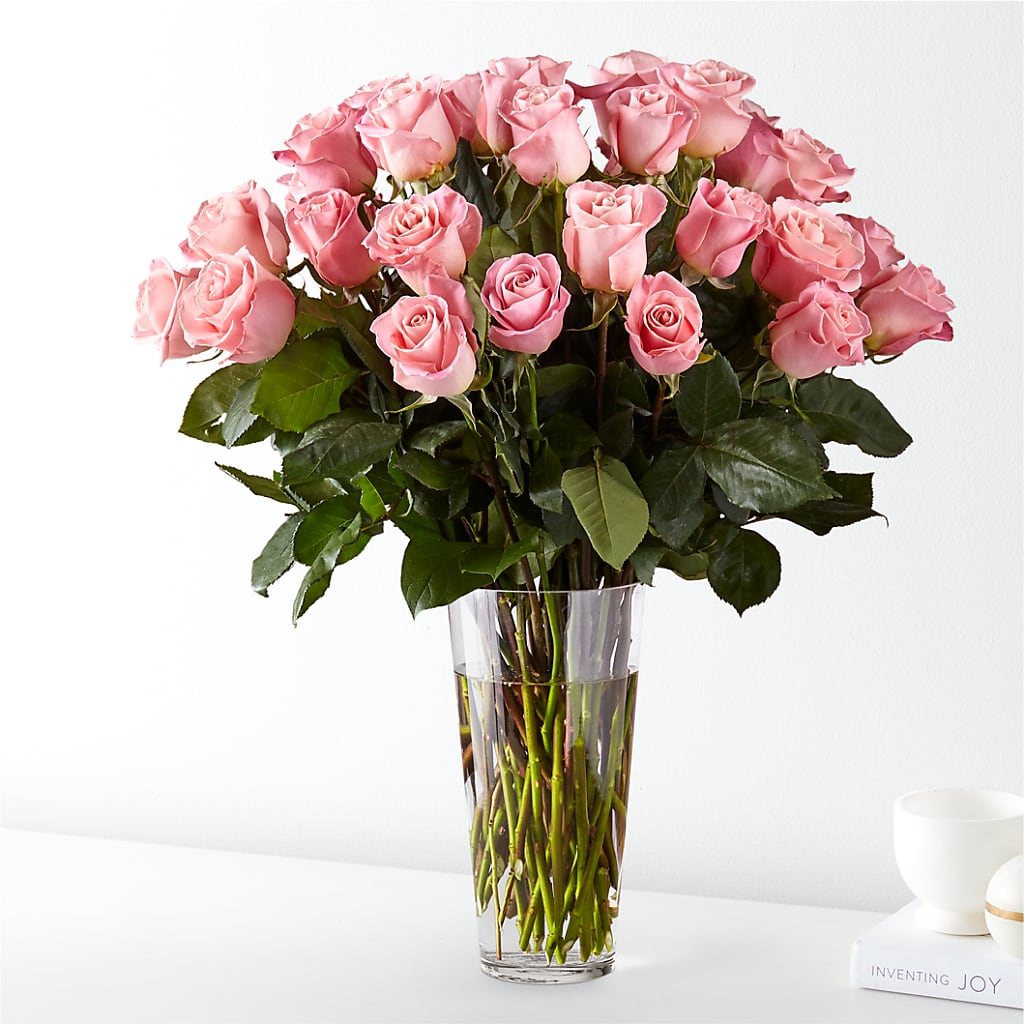 Long Stem Pink Rose Bouquet – Flowers From The Heart Auburn, Auburn MI