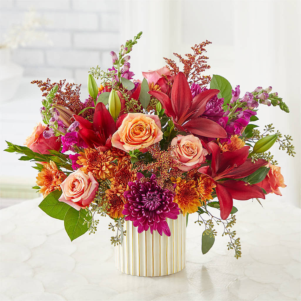 Burgundy Landscape Bouquet – Flowers From The Heart Auburn, Auburn MI