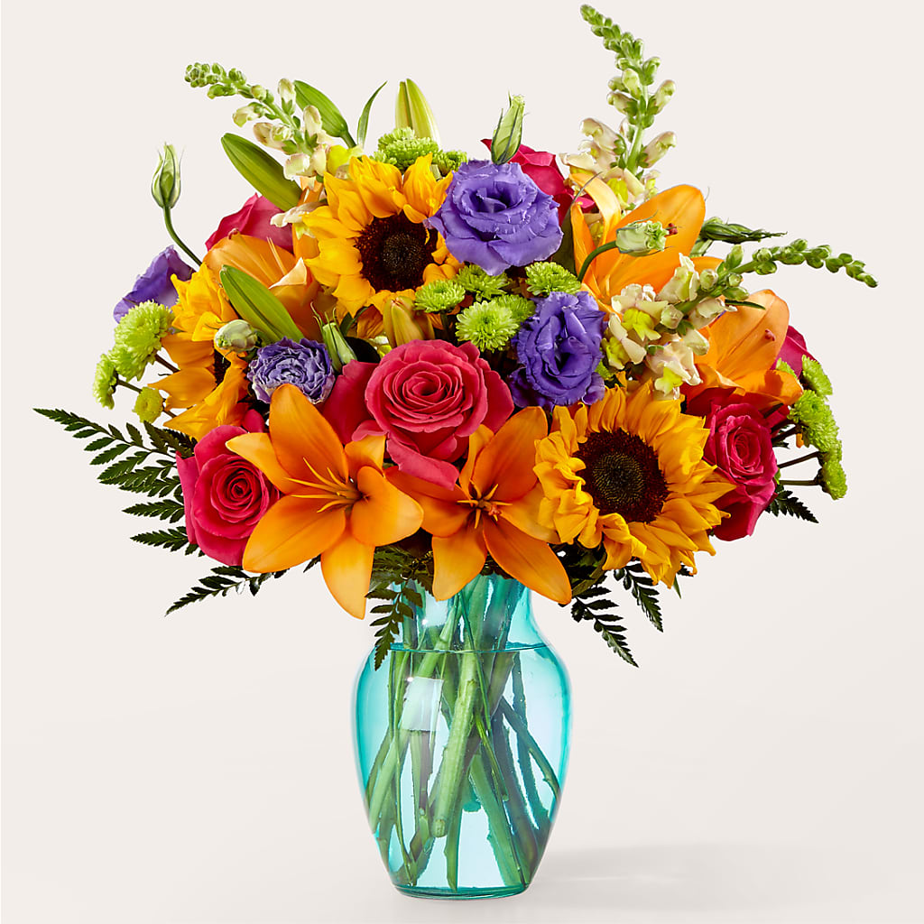 Double Rainbow Bouquet – Flowers From The Heart Auburn, Auburn MI