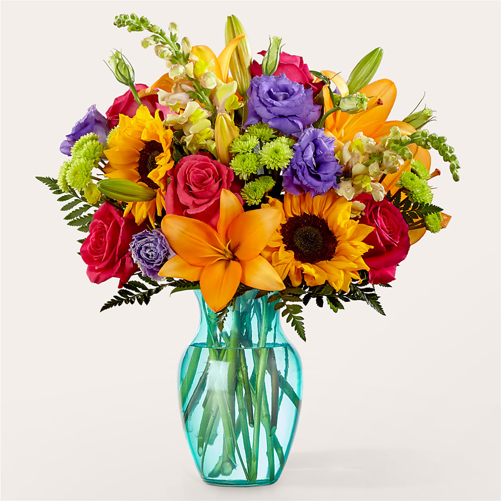 Double Rainbow Bouquet – Flowers From The Heart Auburn, Auburn MI
