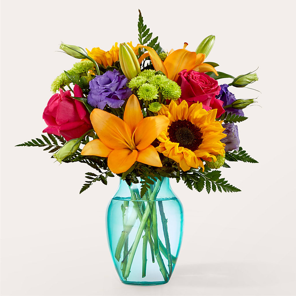 Double Rainbow Bouquet – Flowers From The Heart Auburn, Auburn MI