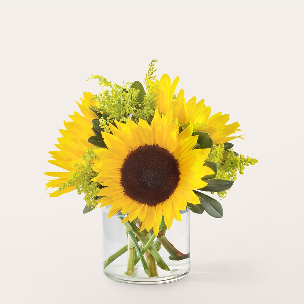 Beaming Sunflower Bouquet – Flowers From The Heart Auburn, Auburn MI