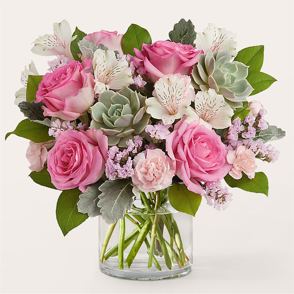 Dusty Rose Bouquet – Flowers From The Heart Auburn, Auburn MI