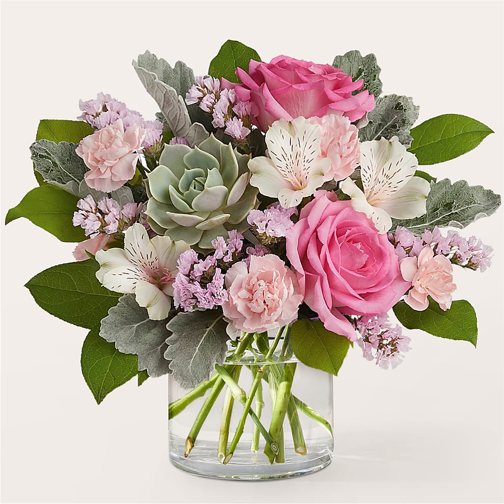 Dusty Rose Bouquet – Flowers From The Heart Auburn, Auburn MI