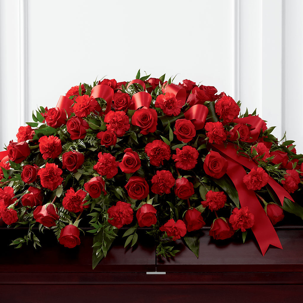 Tribute of Life Casket Spray – Flowers From The Heart Auburn, Auburn MI
