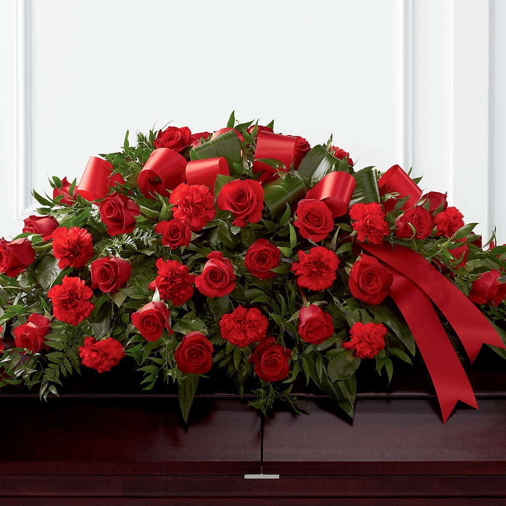 Tribute of Life Casket Spray – Flowers From The Heart Auburn, Auburn MI