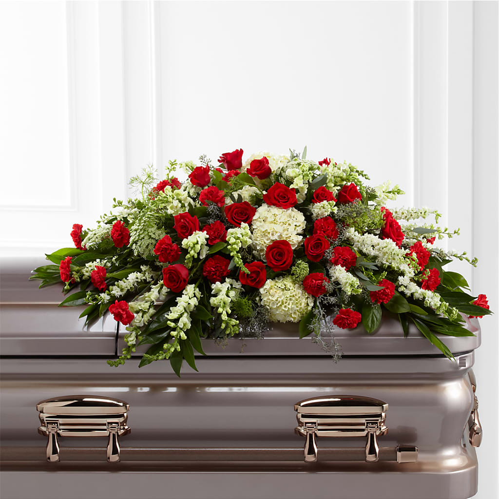 Sincerity Casket Spray – Flowers From The Heart Auburn, Auburn MI