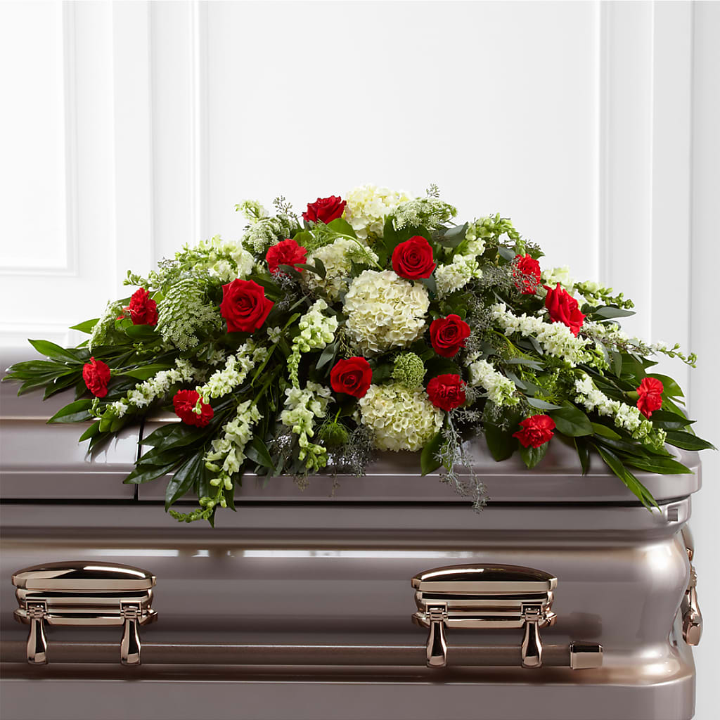 Sincerity Casket Spray – Flowers From The Heart Auburn, Auburn MI