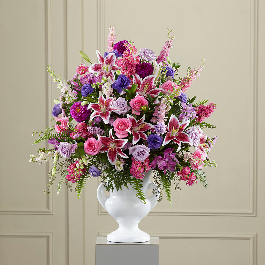 Peaceful Tribute Arrangement – Flowers From The Heart Auburn, Auburn MI