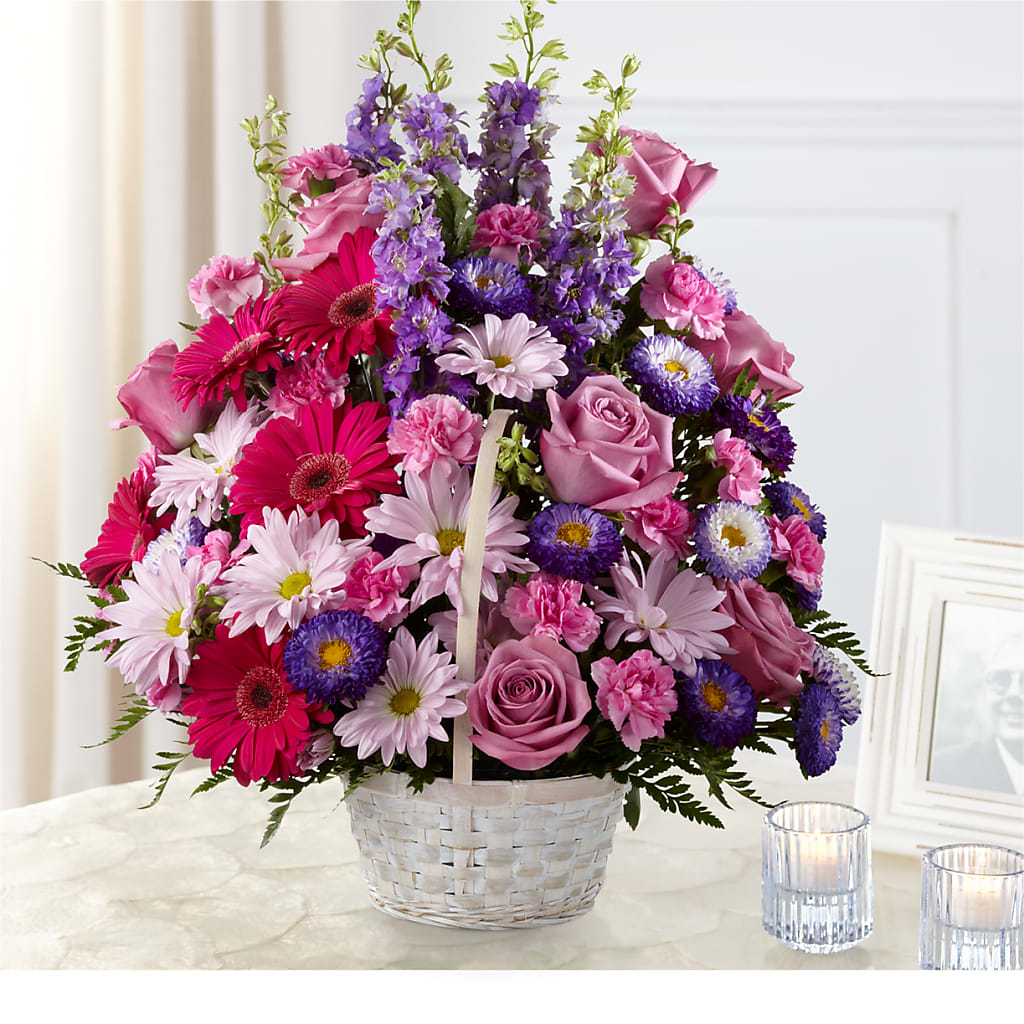 Pastel Peace Basket – Flowers From The Heart Auburn, Auburn MI