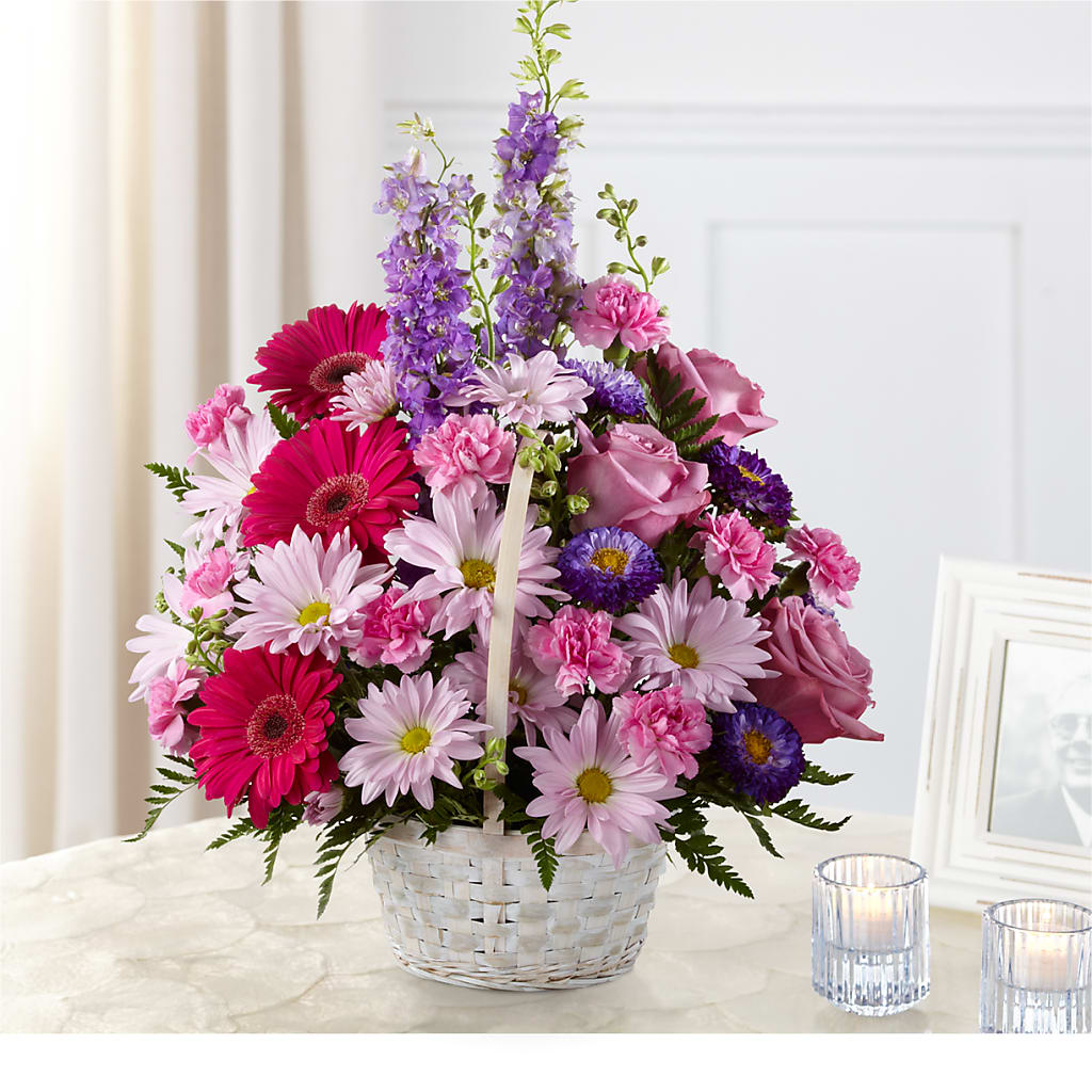 Pastel Peace Basket – Flowers From The Heart Auburn, Auburn MI