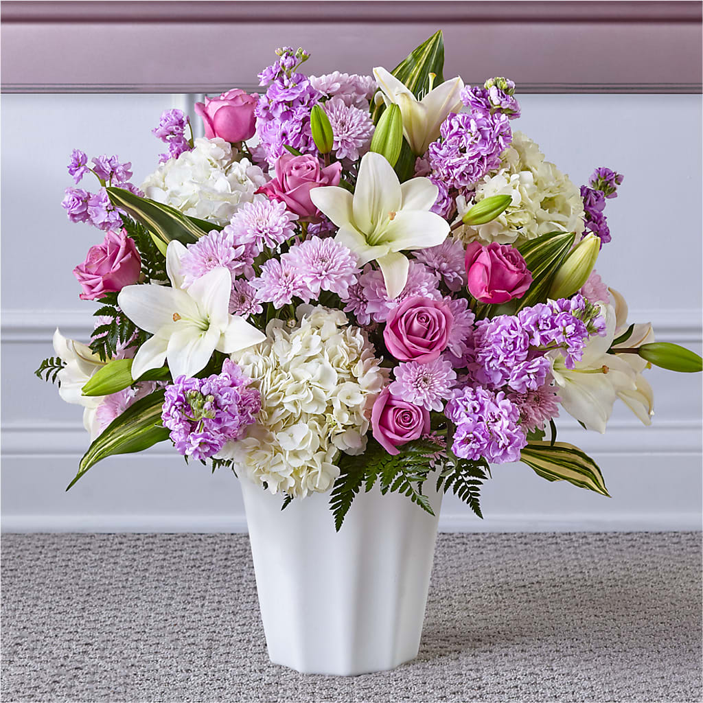 Heaven Sent Floor Basket – Flowers From The Heart Auburn, Auburn MI