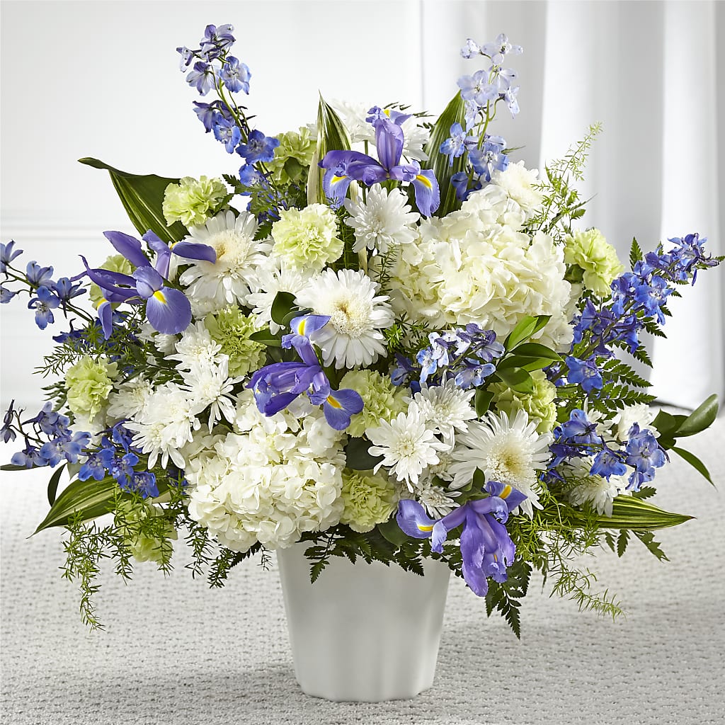 Soft Serenity Floor Basket – Flowers From The Heart Auburn, Auburn MI