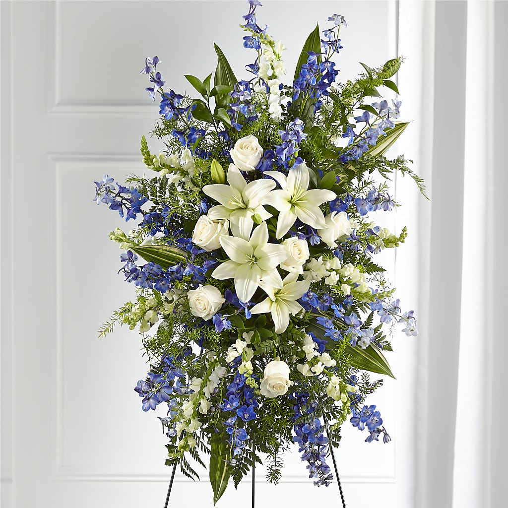 Faithful Friend Standing Spray – Flowers From The Heart Auburn, Auburn MI