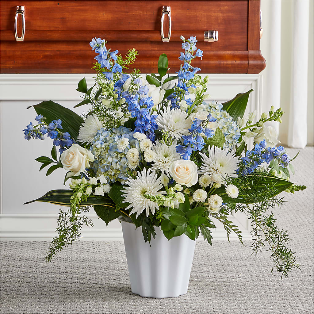 Everlasting Memories Floor Basket – Flowers From The Heart Auburn, Auburn MI
