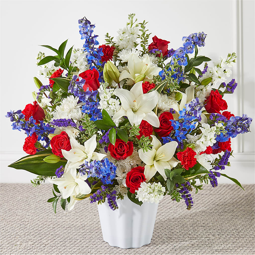 Consoled Floor Basket – Flowers From The Heart Auburn, Auburn MI