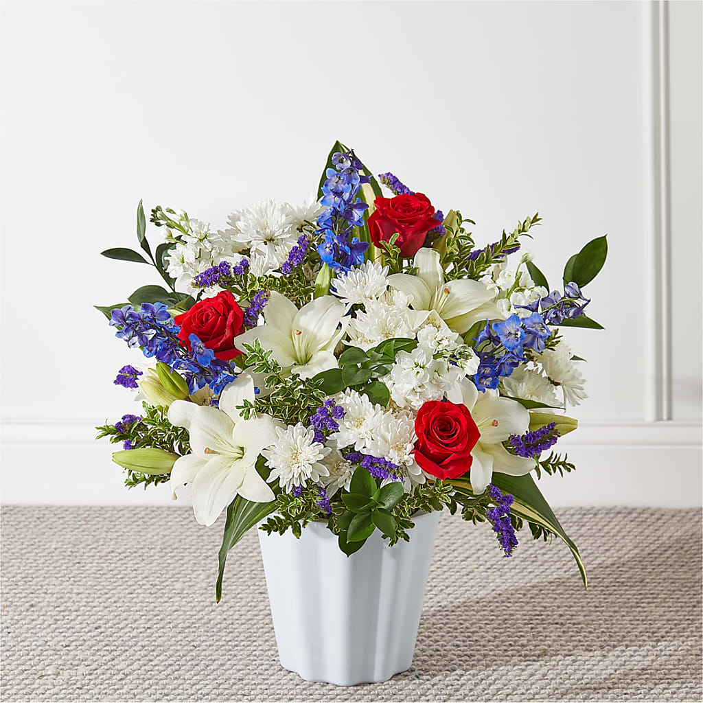 Consoled Floor Basket – Flowers From The Heart Auburn, Auburn MI