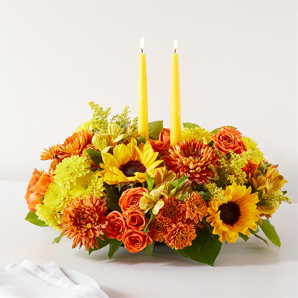 Autumn Harmony Centerpiece – Flowers From The Heart Auburn, Auburn MI