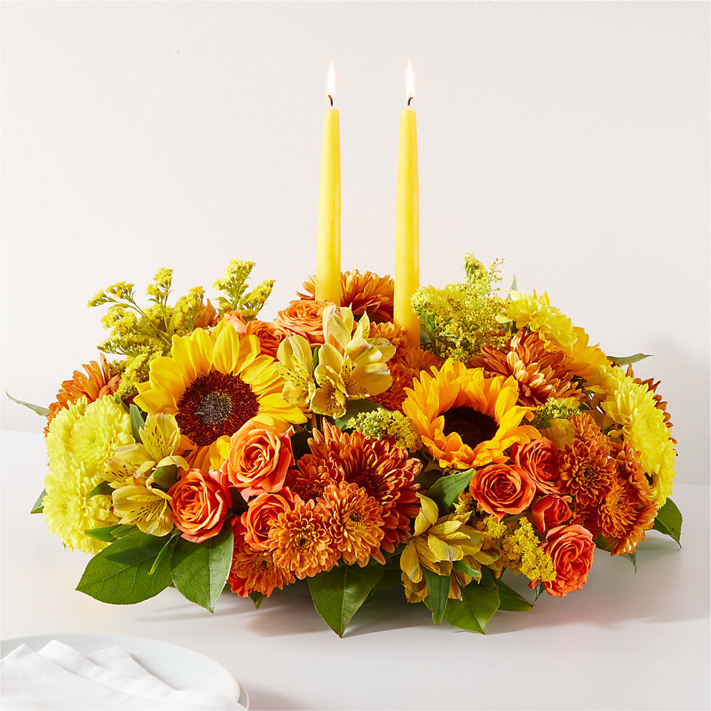 Autumn Harmony Centerpiece – Flowers From The Heart Auburn, Auburn MI