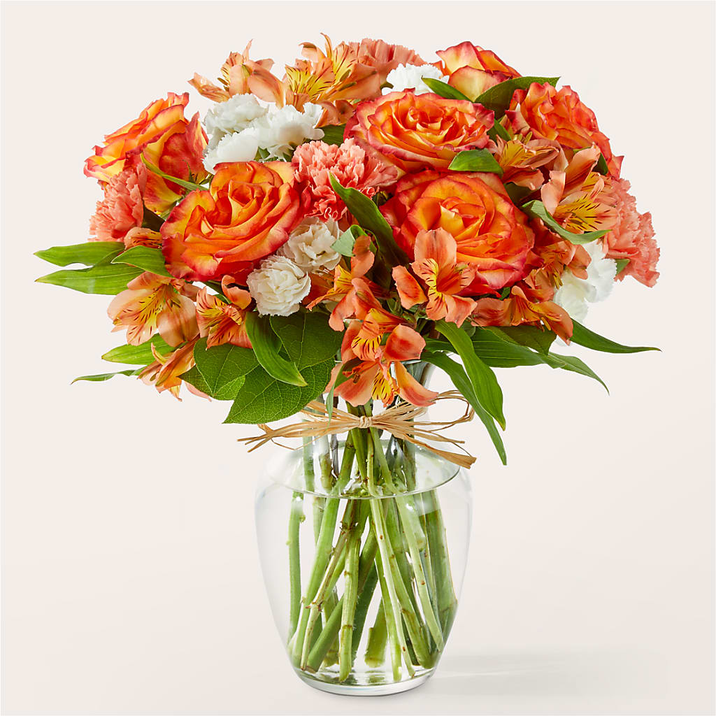 Apricot Glow Bouquet – Flowers From The Heart Auburn, Auburn MI