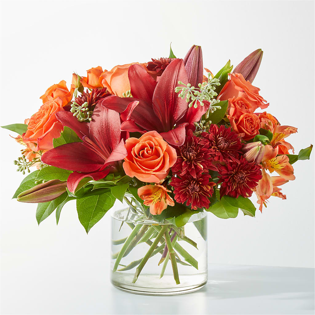 Crimson Leaves Bouquet – Flowers From The Heart Auburn, Auburn MI