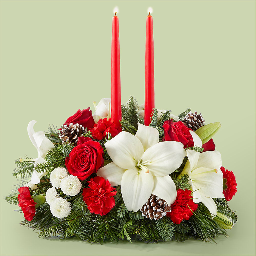 Seasonal Festivities Centerpiece – Flowers From The Heart Auburn, Auburn MI