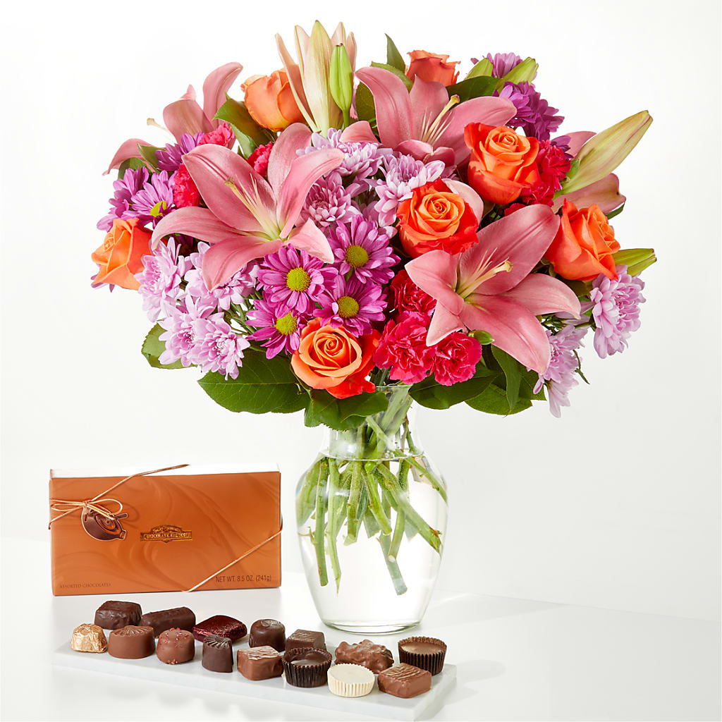One and Only Bouquet and Chocolate Bundle – Flowers From The Heart Auburn, Auburn MI