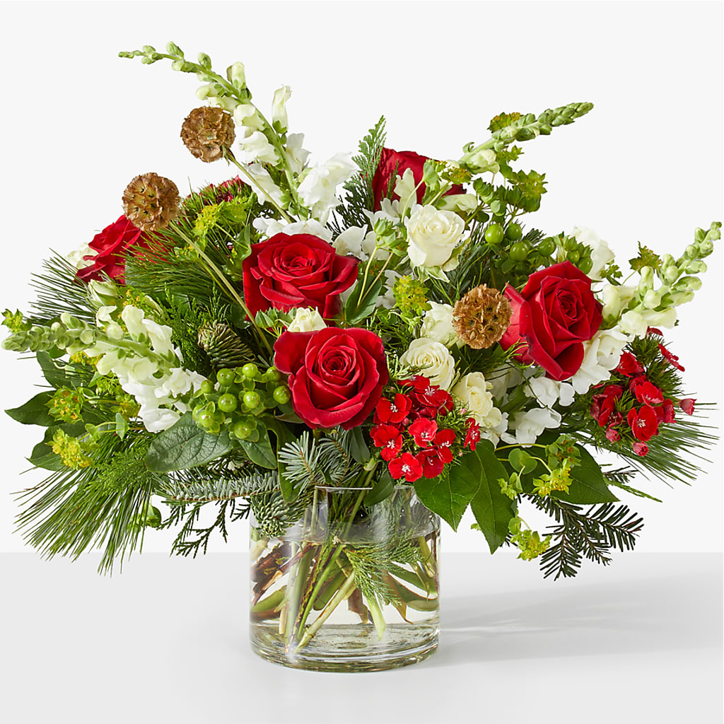 Deck the Halls Bouquet – Flowers From The Heart Auburn, Auburn MI