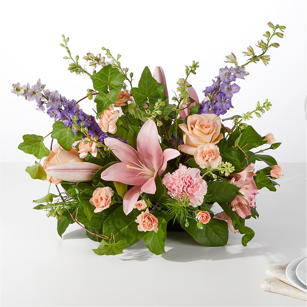 Blossom Time Centerpiece – Flowers From The Heart Auburn, Auburn MI