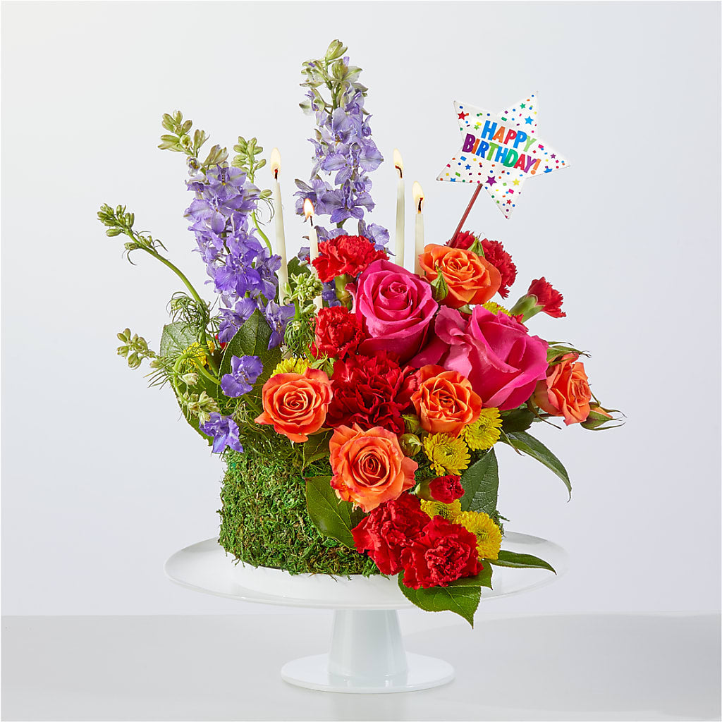 Best Year Yet Floral Cake – Flowers From The Heart Auburn, Auburn MI