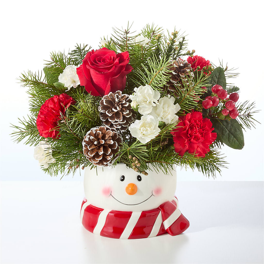 Jolly Snowman Bouquet –  Flowers From The Heart Auburn, Auburn MI