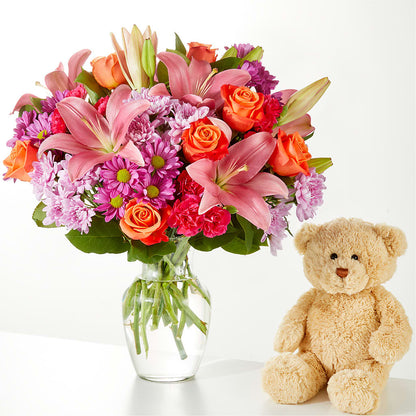 One and Only Bouquet and Bear Bundle –  Flowers From The Heart Auburn, Auburn MI