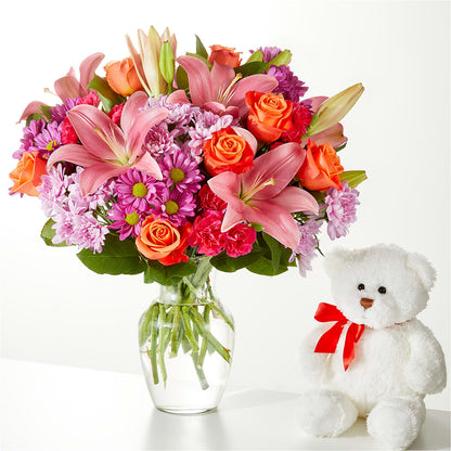 One and Only Bouquet and Bear Bundle –  Flowers From The Heart Auburn, Auburn MI