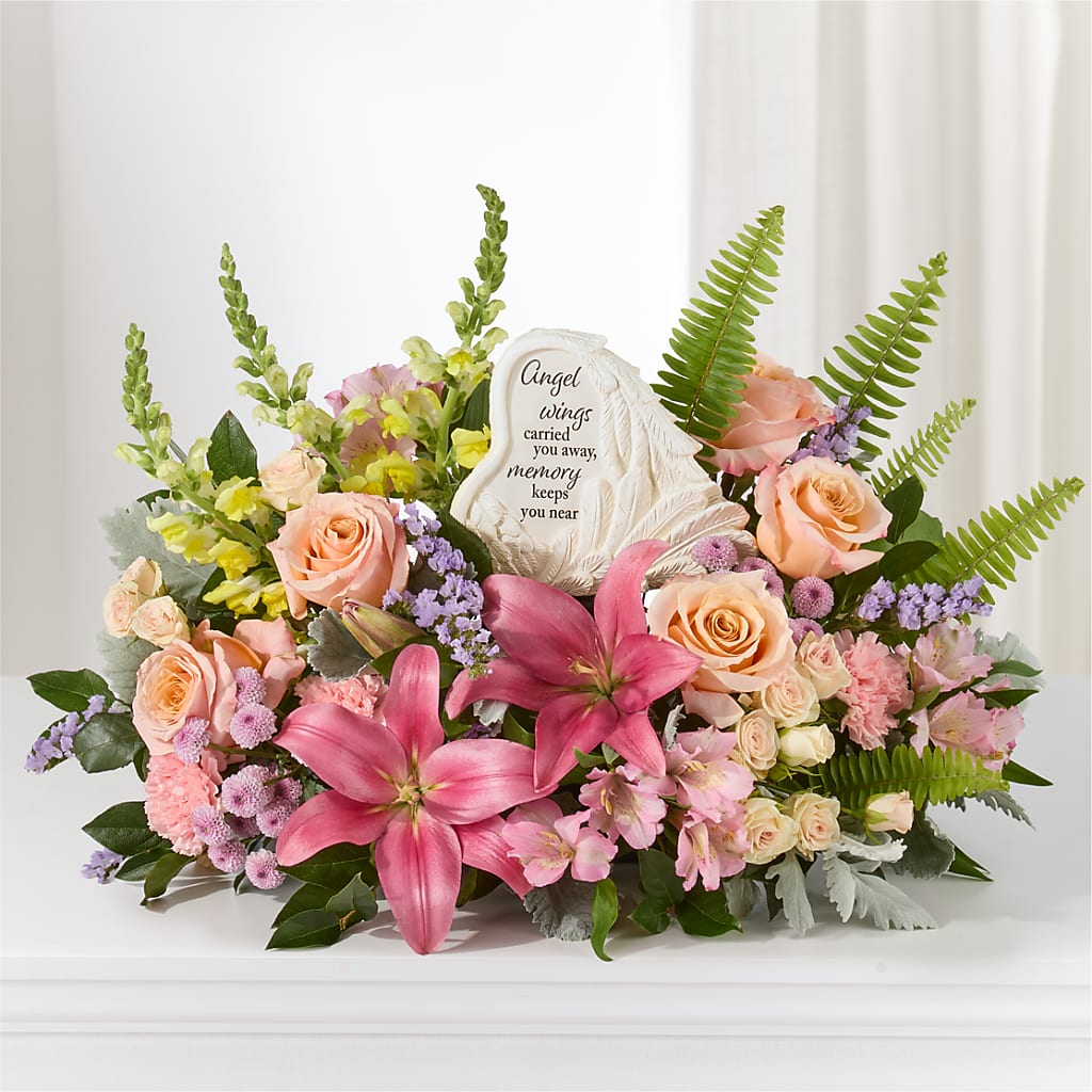 Gentle Light Arrangement –  Flowers From The Heart Auburn, Auburn MI