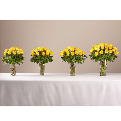 Long Stem Yellow Rose Bouquet –  Flowers From The Heart Auburn, Auburn MI