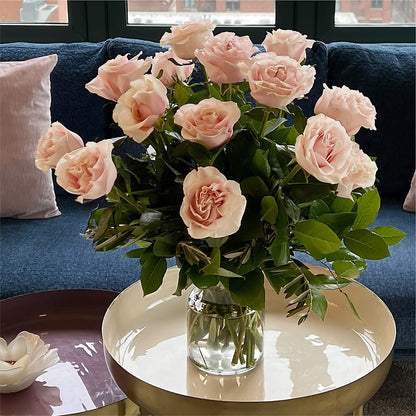 Long Stem Pink Rose Bouquet –  Flowers From The Heart Auburn, Auburn MI