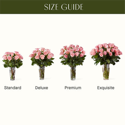 Long Stem Pink Rose Bouquet –  Flowers From The Heart Auburn, Auburn MI