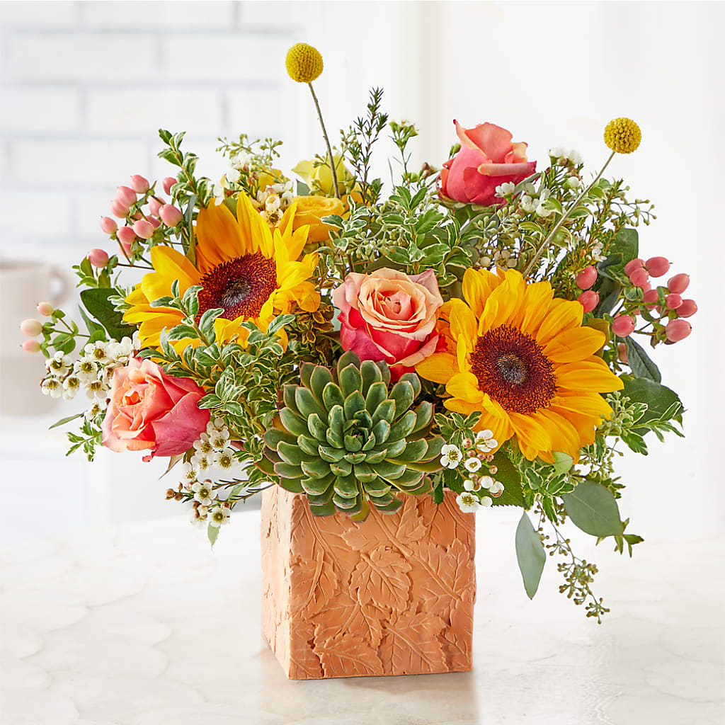 Sunflower Season Bouquet –  Flowers From The Heart Auburn, Auburn MI