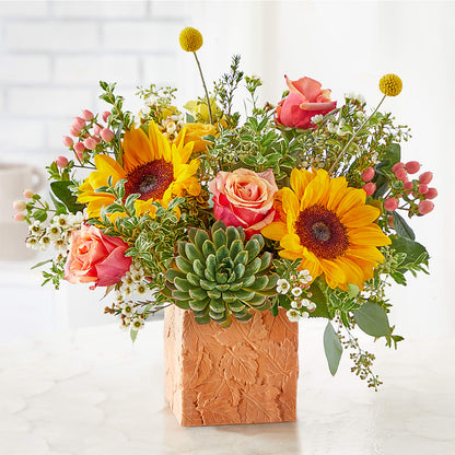 Sunflower Season Bouquet –  Flowers From The Heart Auburn, Auburn MI