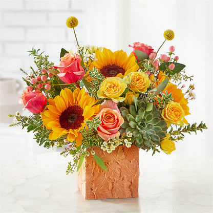 Sunflower Season Bouquet –  Flowers From The Heart Auburn, Auburn MI