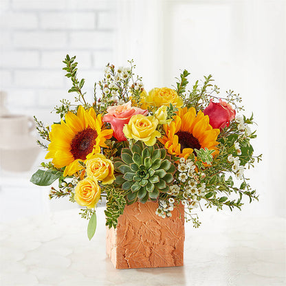 Sunflower Season Bouquet –  Flowers From The Heart Auburn, Auburn MI