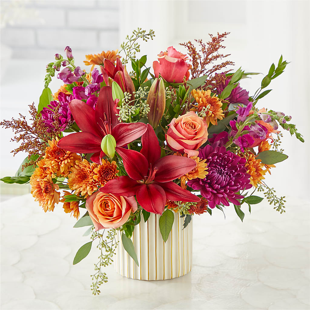 Burgundy Landscape Bouquet –  Flowers From The Heart Auburn, Auburn MI