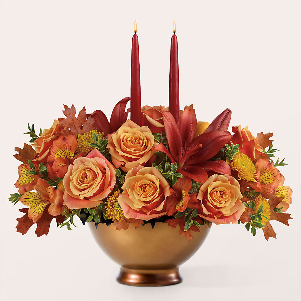 Harvest Table Centerpiece –  Flowers From The Heart Auburn, Auburn MI